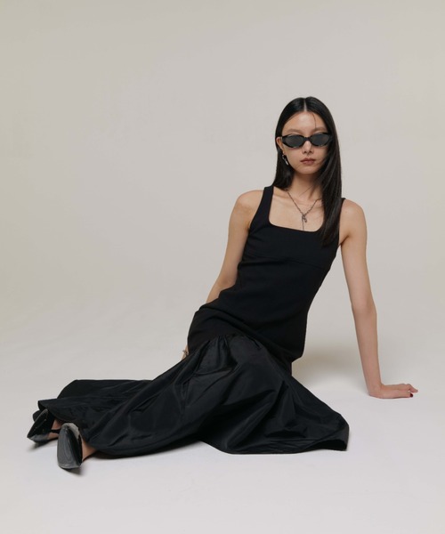JOSE MOON（ジョゼムーン）の「CUTTIMG FLARE DRESS/カッティングフレアドレス（ワンピース・レディース・グレー/ブラック・36/38）」の17枚目の写真