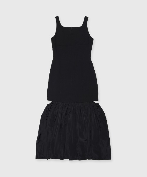 JOSE MOON（ジョゼムーン）の「CUTTIMG FLARE DRESS/カッティングフレアドレス（ワンピース・レディース・グレー/ブラック・36/38）」の3枚目の写真
