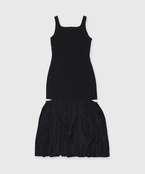 JOSE MOON（ジョゼムーン）の「CUTTIMG FLARE DRESS/カッティングフレアドレス（ワンピース・レディース・グレー/ブラック・36/38）」の4枚目の写真