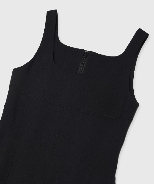 JOSE MOON（ジョゼムーン）の「CUTTIMG FLARE DRESS/カッティングフレアドレス（ワンピース・レディース・グレー/ブラック・36/38）」の5枚目の写真