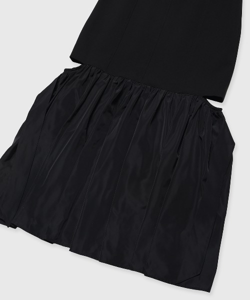 JOSE MOON（ジョゼムーン）の「CUTTIMG FLARE DRESS/カッティングフレアドレス（ワンピース・レディース・グレー/ブラック・36/38）」の7枚目の写真