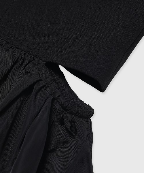 JOSE MOON（ジョゼムーン）の「CUTTIMG FLARE DRESS/カッティングフレアドレス（ワンピース・レディース・グレー/ブラック・36/38）」の8枚目の写真
