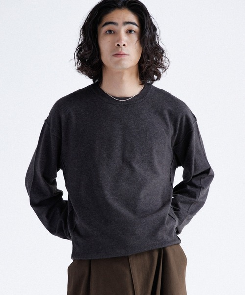 High gauge crew neck knit / ハイゲージクルーネックニット（ニット