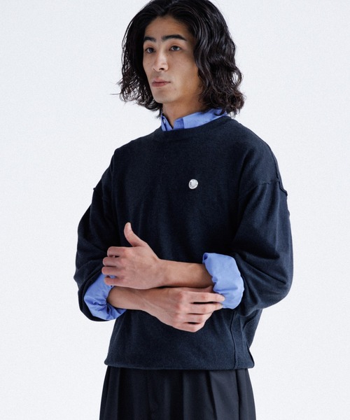 High gauge crew neck knit / ハイゲージクルーネックニット（ニット