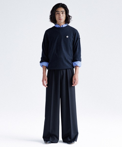 High gauge crew neck knit / ハイゲージクルーネックニット（ニット