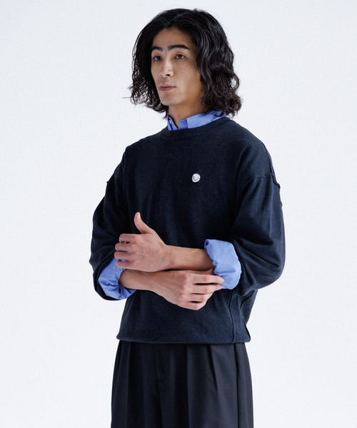 High gauge crew neck knit / ハイゲージクルーネックニット（ニット