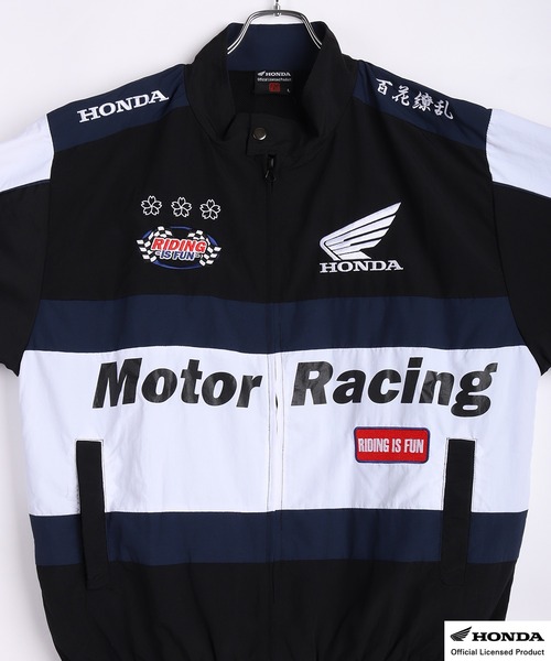 百花繚乱(ヒャッカリョウラン)の「HONDA × 百花繚乱 レーシングブルゾン(ブルゾン・メンズ・ネイビー/ブラック/ブラック系その他・M/L)」の7枚目の写真