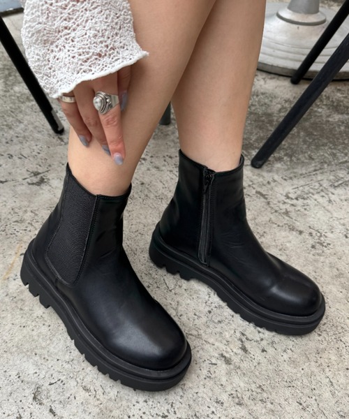 セール】ZIP付サイドゴアブーツ（ブーツ）｜CIAOPANIC TYPY（チャオ