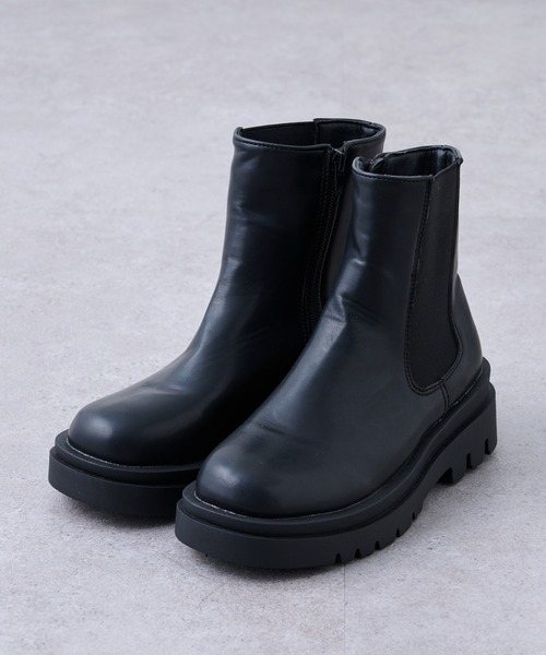 CIAOPANIC TYPY（チャオパニックティピー）の「ZIP付サイドゴアブーツ（ブーツ・レディース・ブラウン/ブラック・SMALL/MEDIUM/LARGE）」の9枚目の写真