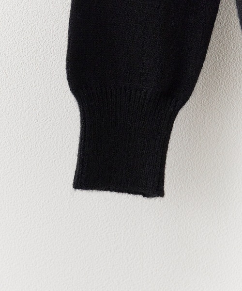 Chick(チック)の「Gathered Design Knit/ギャザーデザインニット(ニット/セーター・レディース・ホワイト/グレー/ブラック・FREE)」の7枚目の写真