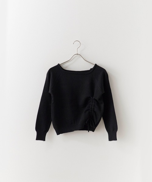 Chick(チック)の「Gathered Design Knit/ギャザーデザインニット(ニット/セーター・レディース・ホワイト/グレー/ブラック・FREE)」の20枚目の写真