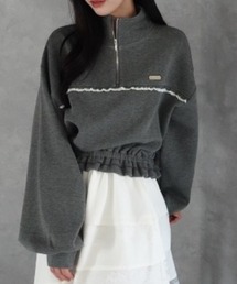 オフショルフリルスウェット（スウェット）｜mellowneon（メロウネオン