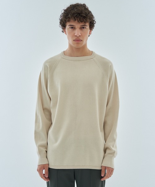 mellow AMBIDEX , ESTNATION 2点 ニット ESTNATION / スムースコットン クルーネックニット（ニット/セーター