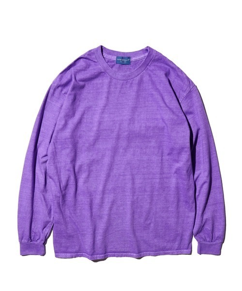 TOWNCRAFT（タウンクラフト）の「TOWN CRAFT タウンクラフト / 90S PIGMENT LS TEE（Tシャツ/カットソー・メンズ・ピンク/ブラック/エメラルド/オリーブ/ブルーグレー/パープル/ネイビー/ターコイズブルー/グレー/ライトブルー・X-LARGE/LARGE/XX-LARGE/MEDIUM）」の9枚目の写真