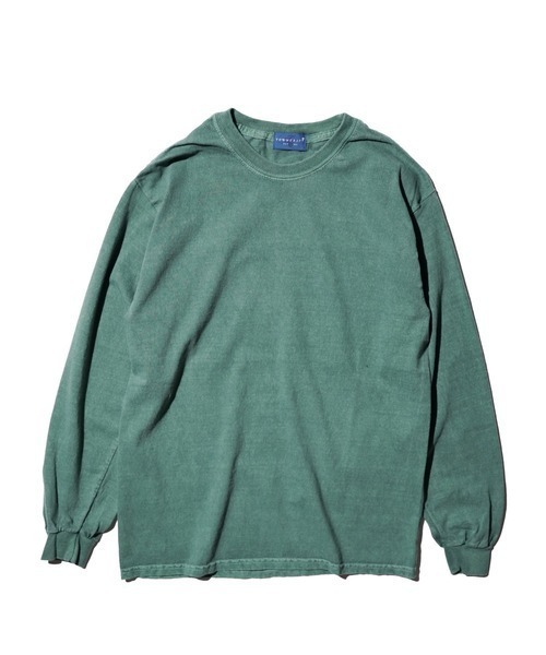 TOWNCRAFT（タウンクラフト）の「TOWN CRAFT タウンクラフト / 90S PIGMENT LS TEE（Tシャツ/カットソー・メンズ・ピンク/ブラック/エメラルド/オリーブ/ブルーグレー/パープル/ネイビー/ターコイズブルー/グレー/ライトブルー・X-LARGE/LARGE/XX-LARGE/MEDIUM）」の5枚目の写真