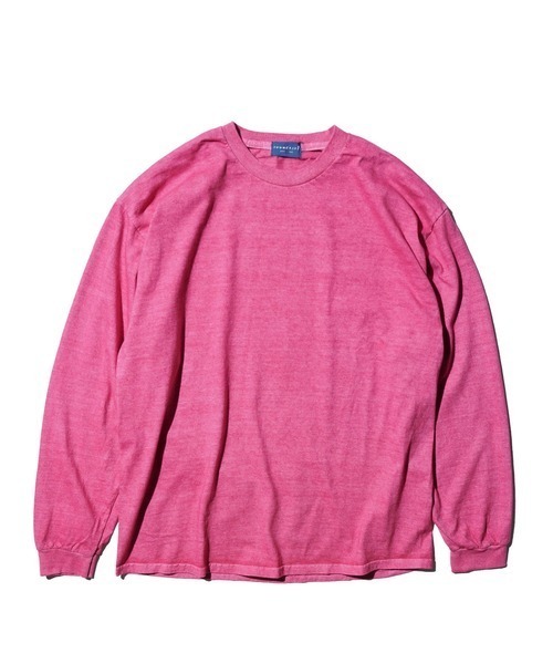 TOWNCRAFT（タウンクラフト）の「TOWN CRAFT タウンクラフト / 90S PIGMENT LS TEE（Tシャツ/カットソー・メンズ・ピンク/ブラック/エメラルド/オリーブ/ブルーグレー/パープル/ネイビー/ターコイズブルー/グレー/ライトブルー・X-LARGE/LARGE/XX-LARGE/MEDIUM）」の10枚目の写真