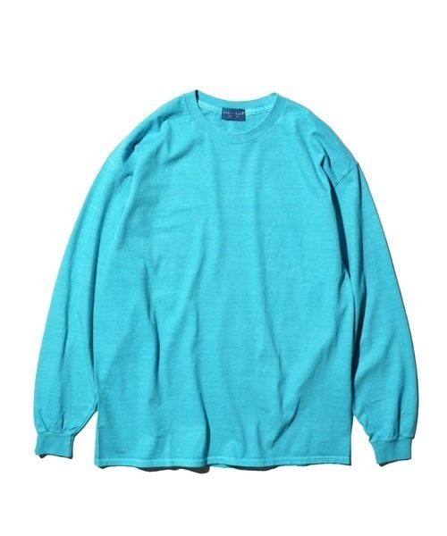 TOWNCRAFT（タウンクラフト）の「TOWN CRAFT タウンクラフト / 90S PIGMENT LS TEE（Tシャツ/カットソー・メンズ・ピンク/ブラック/エメラルド/オリーブ/ブルーグレー/パープル/ネイビー/ターコイズブルー/グレー/ライトブルー・X-LARGE/LARGE/XX-LARGE/MEDIUM）」の8枚目の写真