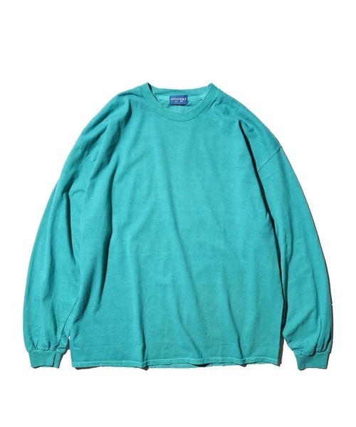 TOWNCRAFT（タウンクラフト）の「TOWN CRAFT タウンクラフト / 90S PIGMENT LS TEE（Tシャツ/カットソー・メンズ・ピンク/ブラック/エメラルド/オリーブ/ブルーグレー/パープル/ネイビー/ターコイズブルー/グレー/ライトブルー・X-LARGE/LARGE/XX-LARGE/MEDIUM）」の6枚目の写真