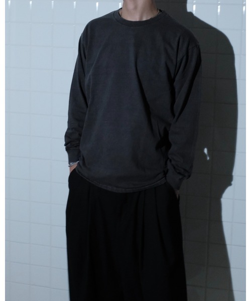 TOWNCRAFT（タウンクラフト）の「TOWN CRAFT タウンクラフト / 90S PIGMENT LS TEE（Tシャツ/カットソー・メンズ・ピンク/ブラック/エメラルド/オリーブ/ブルーグレー/パープル/ネイビー/ターコイズブルー/グレー/ライトブルー・X-LARGE/LARGE/XX-LARGE/MEDIUM）」の18枚目の写真