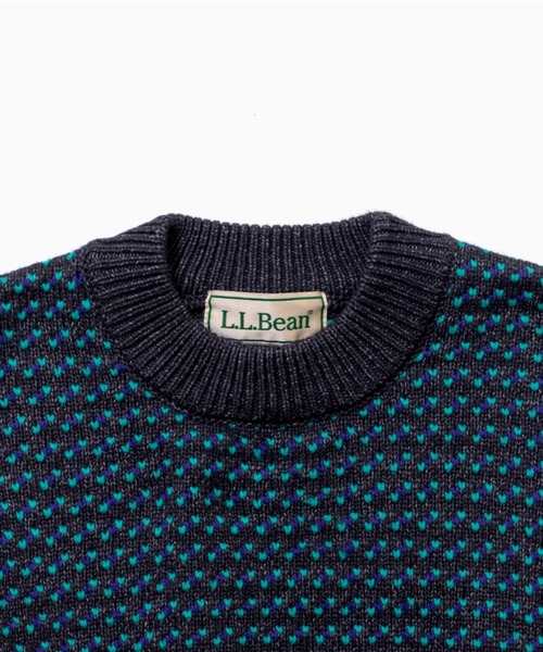 LL BEAN ウール バーズアイニット ネイビー XL JAPAN EDITION】ウェイン・セーター・バーズアイ（ニット