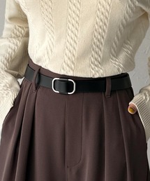 classicalelf(クラシカルエルフ)の上質レザーでスタイリングを格上げ◎牛床革ピンレススクエアーバックルレザーベルト(ベルト)