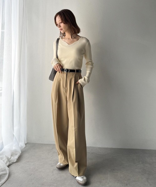 classicalelf（クラシカルエルフ）の「上質レザーでスタイリングを格上げ◎牛床革ピンレススクエアーバックルレザーベルト（ベルト・レディース・ブラウン系1/ブラウン系2/ブラック系2/ブラック系1・ONE SIZE）」の16枚目の写真