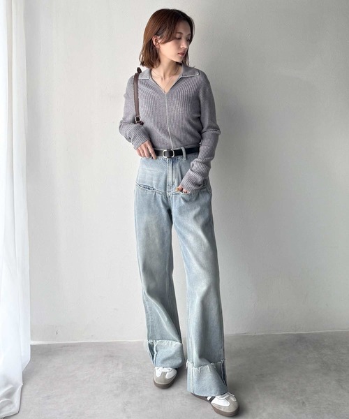 classicalelf（クラシカルエルフ）の「上質レザーでスタイリングを格上げ◎牛床革ピンレススクエアーバックルレザーベルト（ベルト・レディース・ブラウン系1/ブラウン系2/ブラック系2/ブラック系1・ONE SIZE）」の18枚目の写真