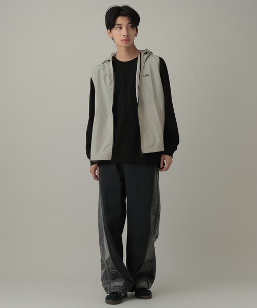 LMCの「LMC/OG フードベスト(ナイロンジャケット・レディース・ブラック/グレー・SMALL/LARGE/MEDIUM)」の3枚目の写真