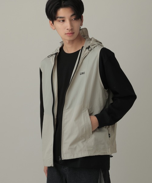 LMCの「LMC/OG フードベスト(ナイロンジャケット・レディース・ブラック/グレー・SMALL/LARGE/MEDIUM)」の6枚目の写真