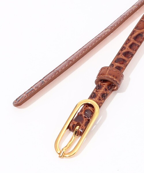 AMBOISE（アンボワーズ）の「AMBOISE NARROW 2540 ベルト（ベルト・レディース・ブラック/ブラウン系その他・FREE）」の5枚目の写真