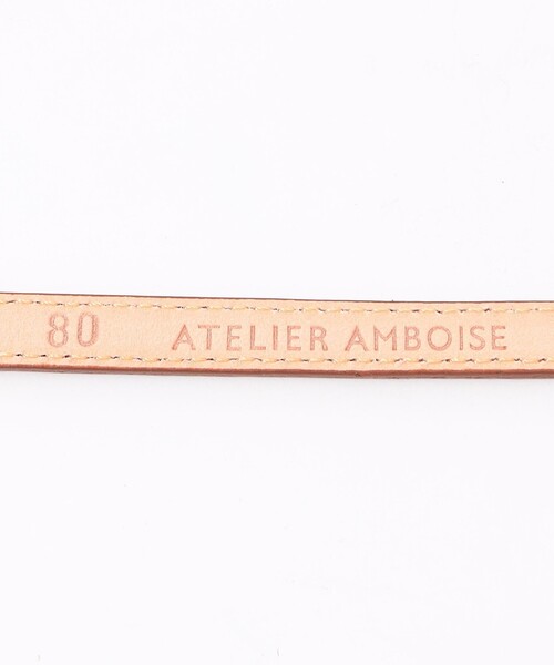 AMBOISE（アンボワーズ）の「AMBOISE NARROW 2540 ベルト（ベルト・レディース・ブラック/ブラウン系その他・FREE）」の3枚目の写真