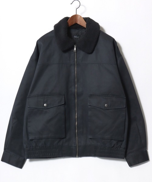 Lazar（ラザル）の「A-2 Flight Jacket/オーバーサイズ 襟ボア フライトジャケット/ブルゾン/レディース メンズ（ブルゾン・メンズ・ブラウン/ブラック・L/LL/M）」の5枚目の写真