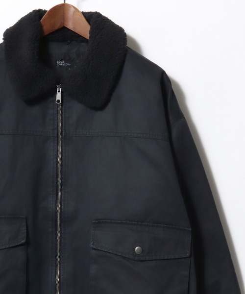 Lazar（ラザル）の「A-2 Flight Jacket/オーバーサイズ 襟ボア フライトジャケット/ブルゾン/レディース メンズ（ブルゾン・メンズ・ブラウン/ブラック・L/LL/M）」の3枚目の写真