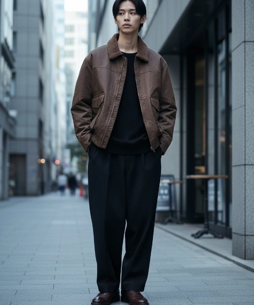 セール】A-2 Flight Jacket/オーバーサイズ 襟ボア フライトジャケット