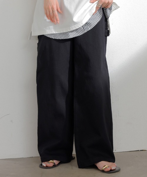 HUG.U(ハグユー)の「ペインターパンツ(その他パンツ・レディース・カーキ/ブラック/ベージュ/ホワイト・LL/S/M/L)」の15枚目の写真