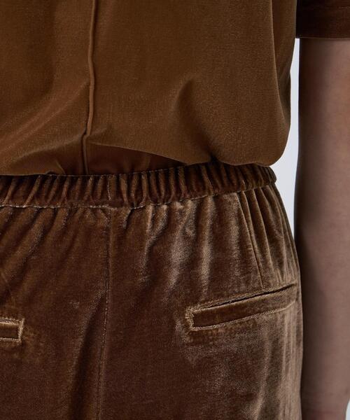 cloenc(クロエンス)の「【手洗い可】ベロアセミフレアパンツ(その他パンツ・レディース・ブラック/ブラウン系・02/01)」の10枚目の写真