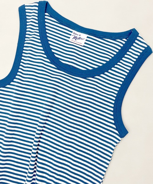 MILLER（ミラー）の「【Robert P. Miller】ロバート・ピー・ミラー パネルリブ コットン タンクトップ（タンクトップ・レディース・ホワイト/ライトグレー/ミント/ブラック/スモークピンク/ホワイト×ブラック/チャコールグレー/ブルー/レモンイエロー・FREE）」の7枚目の写真