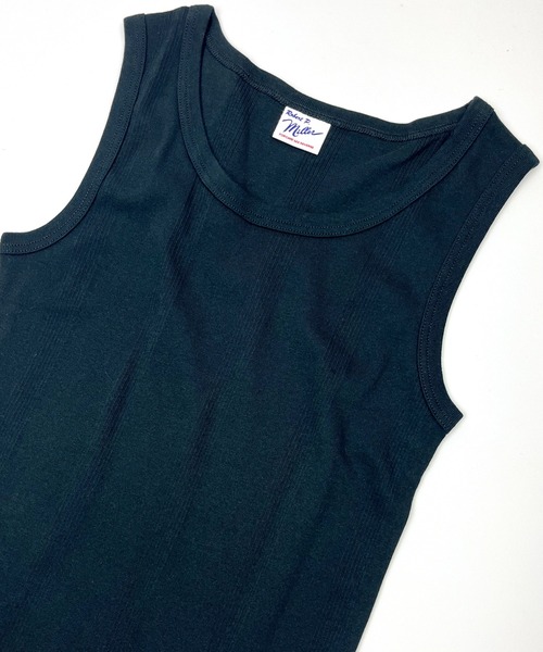 MILLER（ミラー）の「【Robert P. Miller】ロバート・ピー・ミラー パネルリブ コットン タンクトップ（タンクトップ・レディース・ホワイト/ライトグレー/ミント/ブラック/スモークピンク/ホワイト×ブラック/チャコールグレー/ブルー/レモンイエロー・FREE）」の3枚目の写真