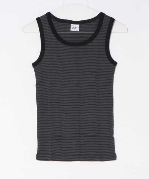 MILLER（ミラー）の「【Robert P. Miller】ロバート・ピー・ミラー パネルリブ コットン タンクトップ（タンクトップ・レディース・ホワイト/ライトグレー/ミント/ブラック/スモークピンク/ホワイト×ブラック/チャコールグレー/ブルー/レモンイエロー・FREE）」の14枚目の写真