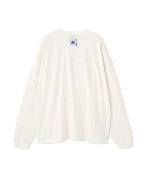 over print(オーバープリント)の「overprint/オーバープリント/naenano L/S Tee1(Tシャツ/カットソー・レディース・チャコールグレー/ブルー/ホワイト・L/M/XL)」の7枚目の写真
