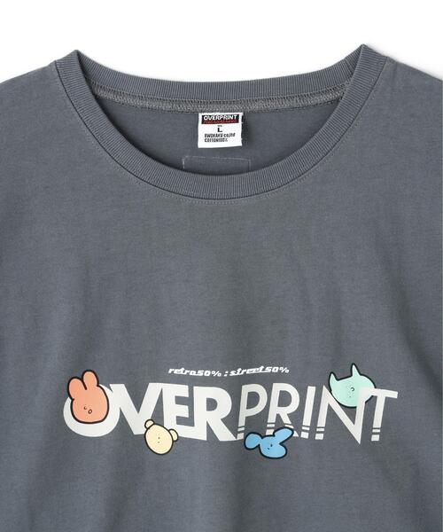 over print(オーバープリント)の「overprint/オーバープリント/naenano L/S Tee1(Tシャツ/カットソー・レディース・チャコールグレー/ブルー/ホワイト・L/M/XL)」の10枚目の写真