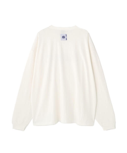over print(オーバープリント)の「overprint/オーバープリント/naenano L/S Tee1(Tシャツ/カットソー・レディース・チャコールグレー/ブルー/ホワイト・L/M/XL)」の4枚目の写真