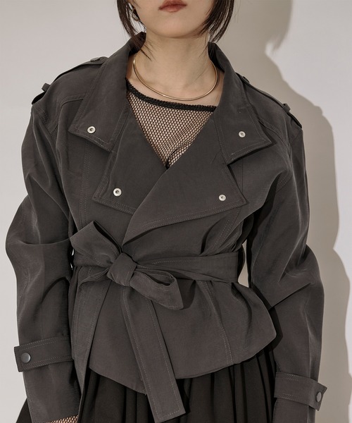 mulchway jacket トレンチショートジャケット（トレンチコート