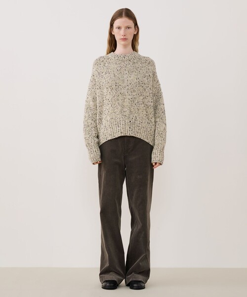 セサミメランジ クルーネックプルオーバー（ニット/セーター