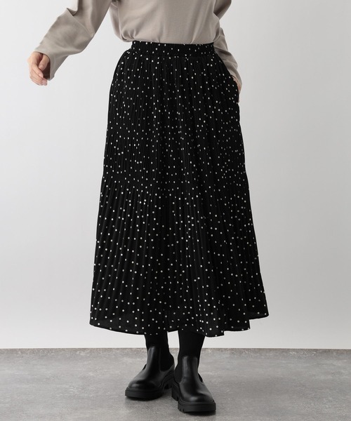 FOUND GOOD（ファウンドグッド）の「マジョリカプリーツスカート（スカート・レディース・グレー系/ブラック/ベージュ・M/S/L）」の3枚目の写真