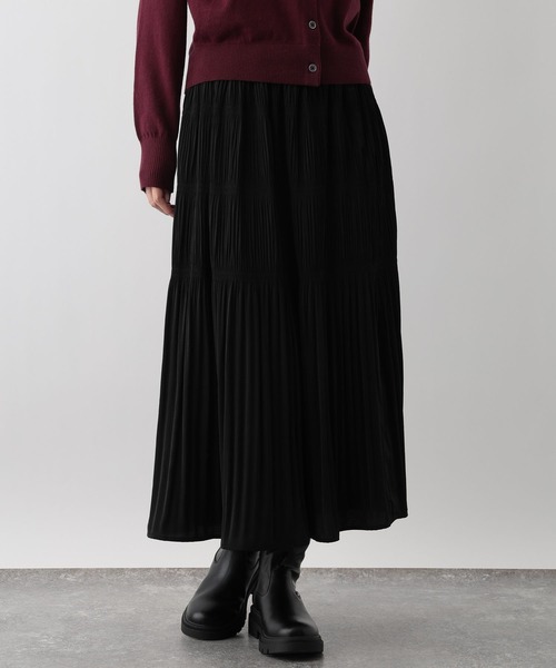 FOUND GOOD（ファウンドグッド）の「マジョリカプリーツスカート（スカート・レディース・グレー系/ブラック/ベージュ・M/S/L）」の2枚目の写真