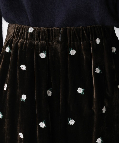 セール】「STEVELOUR」ベロアブルームロングスカート(セットアップ可