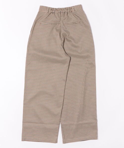 STYLEBLOCK（スタイルブロック）の「先染めチェックタックパンツ（その他パンツ・レディース・ベージュ/ブラウン・M）」の3枚目の写真