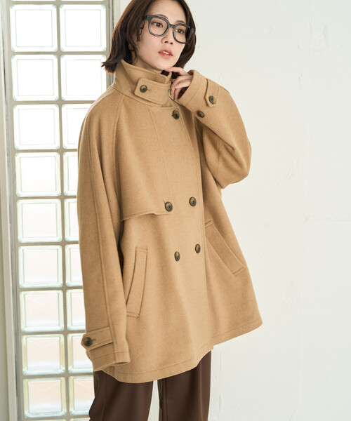 セール】限定展開 ウール トレンチ ショート コート（トレンチ