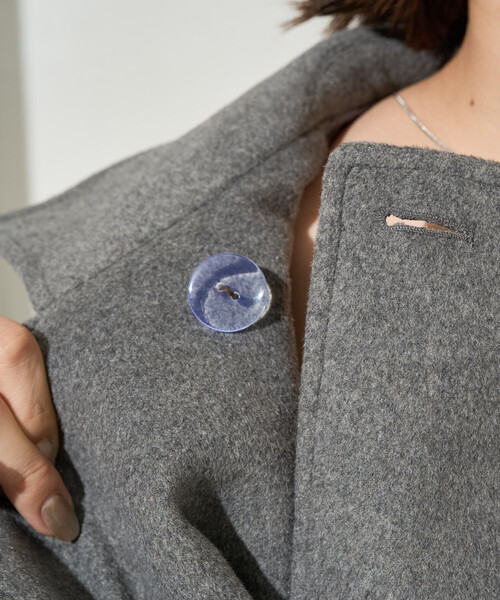 FREAK'S STORE（フリークスストア）の「限定展開　ウール トレンチ ショート コート（トレンチコート・レディース・グレー/ブラック/ベージュ/ネイビー・ﾌﾘ-）」の22枚目の写真